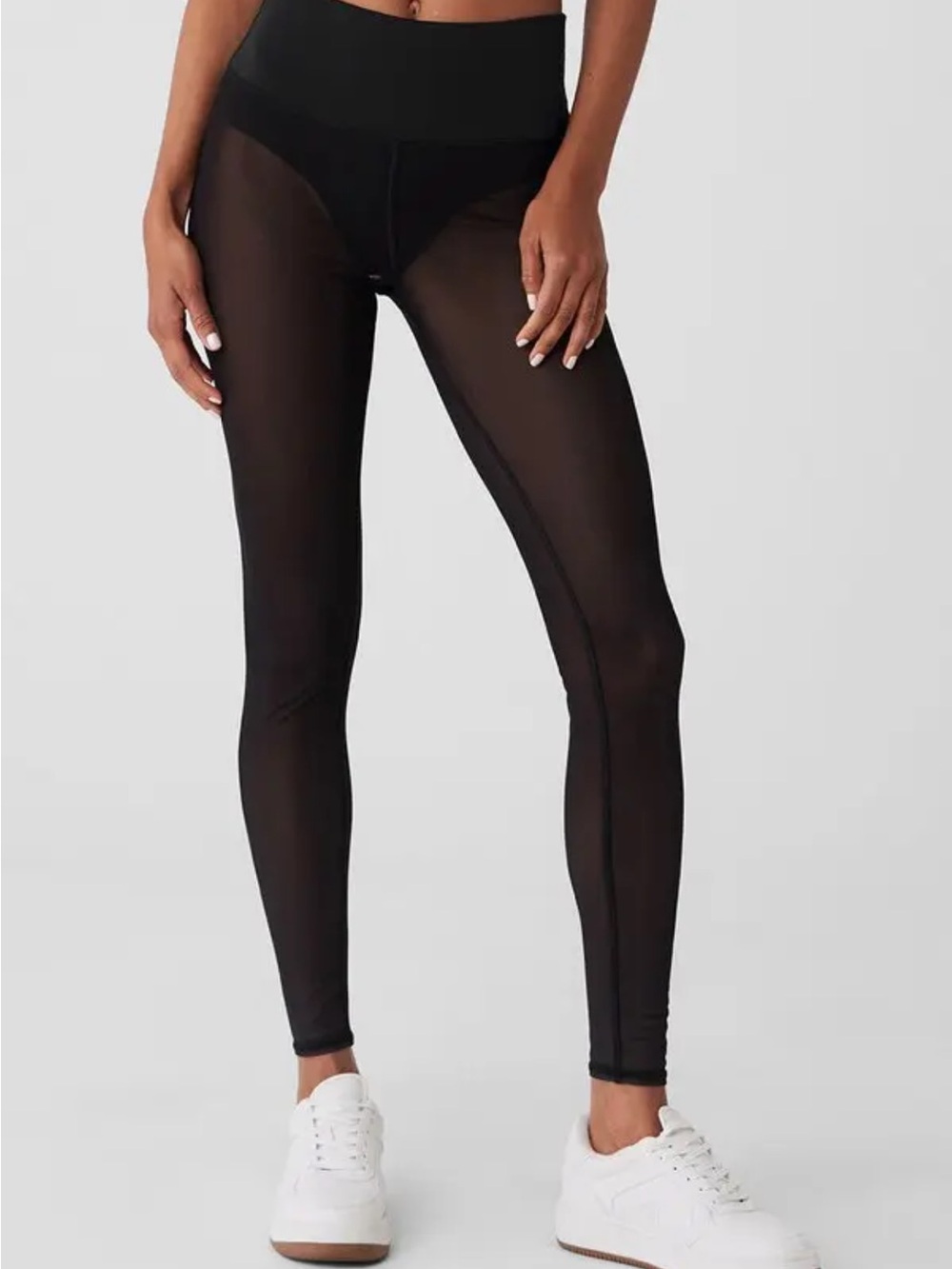 ALO Yoga Sheer Black High-Rise Leggings